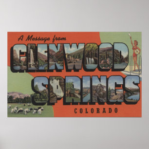 Glenwood Springs、コロラド州-大きい手紙場面2 ポスター