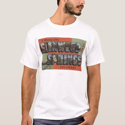 Glenwood Springs、コロラド州-大きい手紙場面2 Tシャツ (正面)