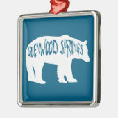 Glenwood Springs Colorado Bear メタルオーナメント (左)