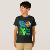 Glerp Glorp 笑える宇宙人猫 脳腐ったミーム Tシャツ (正面フル)