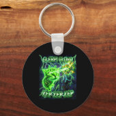 Glerp Glorp Funny Alien Gnarp Alien Cat Silly Gift キーホルダー (正面)