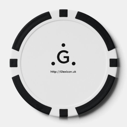 Glexicon UK ポーカーチップ (正面)