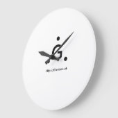 Glexicon UK ラージ壁時計 (傾斜)