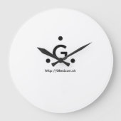 Glexicon UK ラージ壁時計 (正面)