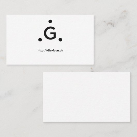 Glexicon UK 名刺 (正面/裏面)