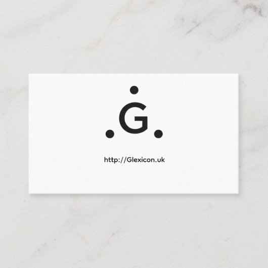 Glexicon UK 名刺 (正面)