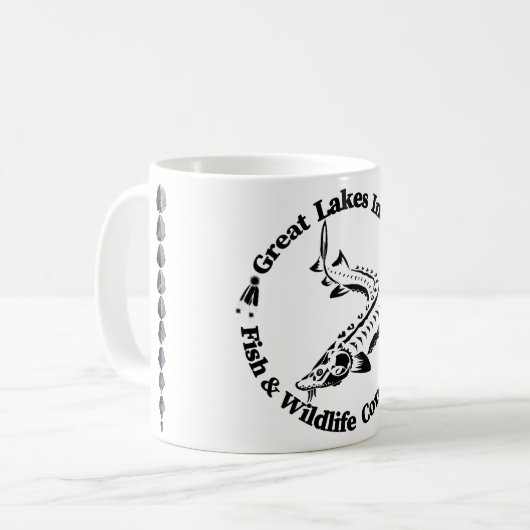 GLI-FWC - Sturg Logo & Scutes - Coffee Mug コーヒーマグカップ (正面左)