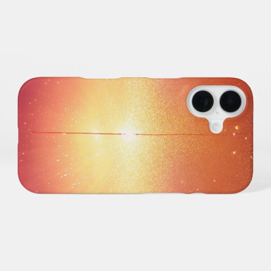 Glimmering Cosmic Path Glitter Gradient Phone Case iPhone 16ケース (裏面横)