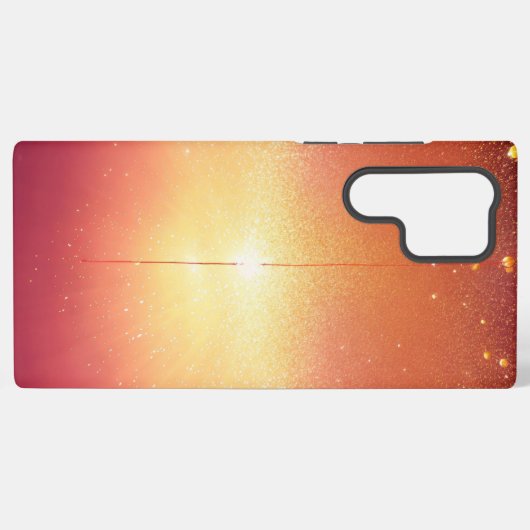 Glimmering Cosmic Path Glitter Gradient Phone Case Samsung Galaxyケース (裏面横)