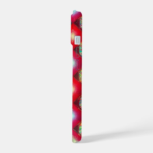 Glimmering Gemstone Quilted Phone Case iPhone 15ケース (左側面)