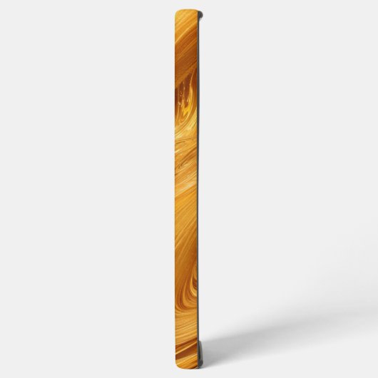 Glimmering Gold and Aurora Abstract Phone Case Samsung Galaxyケース (左側面)