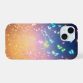 Glimmering Notes and Stardust Phone Case iPhone 15ケース (裏面横)