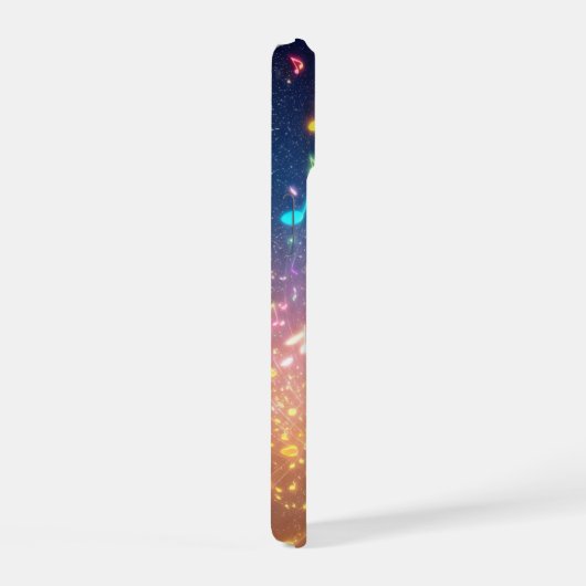 Glimmering Notes and Stardust Phone Case iPhone 15ケース (右側面)