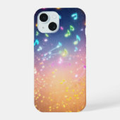 Glimmering Notes and Stardust Phone Case iPhone 15ケース (裏面)
