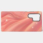 Glimmering Pink and Gold Abstract Phone Case Samsung Galaxyケース (裏面横)