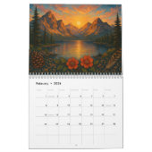 Glimpses of Nature Mountain Landscape Calendar カレンダー (2月 2026)