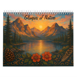 Glimpses of Nature Mountain Landscape Calendar カレンダー