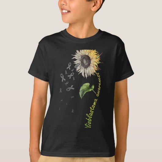 Glioblastoma Awareness Sunflower Tシャツ (正面)