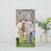 Glistening Joy Vertical Holidayフォトカード シーズンカード (スタンド正面)