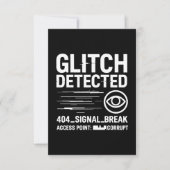GLITCHの検出 – 破損した信号伝送 カード (正面)