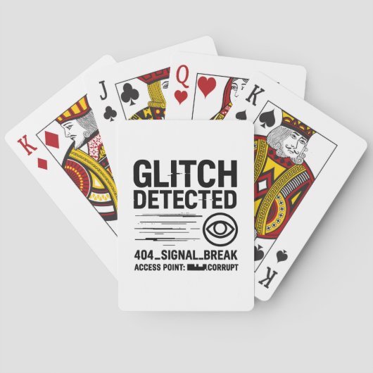 GLITCHの検出 – 破損した信号伝送 トランプ (裏面)