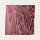 glitchテクスチャオーバーレイTVヴィンテージフレームフィルムバック タペストリー (正面(横))