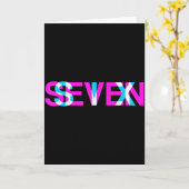 Glitch 光学錯覚 Six Seven 6 7 ミーム Gen Alp カード (黄色い花)