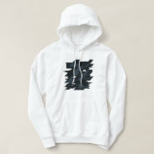 Glitch Art Men's Basic Hooded Sweatshirt パーカ (デザイン正面)