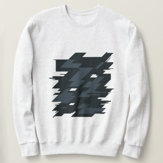 Glitch Art Men's Basic Sweatshirt スウェットシャツ (デザイン正面)