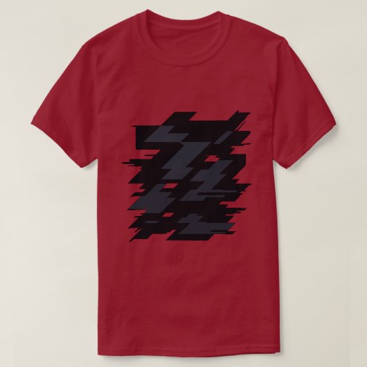 Glitch Art Men's Dark T-Shirt Tシャツ (デザイン正面)