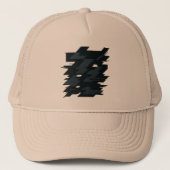 Glitch Art Trucker Hat キャップ (正面)