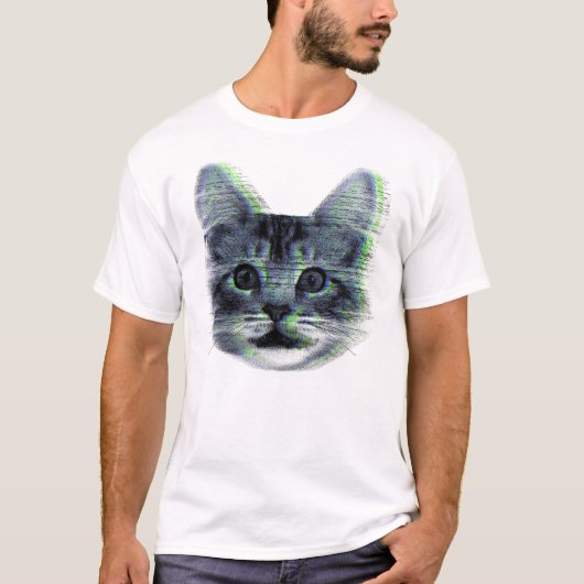 Glitch cat tシャツ (正面)