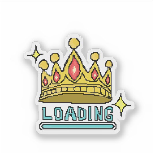 Glitch Crown Loading: 8-Bit Rebellion Awakens シール (正面)