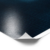 Glitch Cyberpunk Face Neon Distortion Portrait フォトプリント (角)