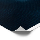 Glitch Cyberpunk Face Neon Distortion Portrait ポスター (角)