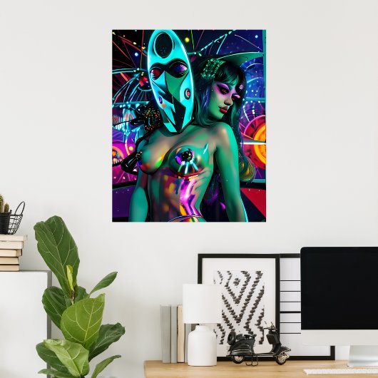 Glitch Dream-Streaming the Old Gods ポスター (ホームオフィス)