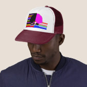 Glitch Dual Profile – Pop Art Trucker Cap キャップ (インサイチュ)