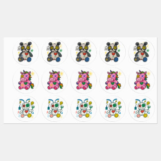 Glitch Gang — Cute Chaos Sticker Pack ラベル