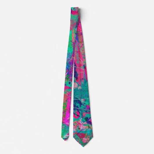 Glitch Graffiti abstract pattern ネクタイ (裏面)