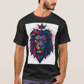 "Glitch Lion: Futuristic Fashion" Tシャツ (正面)