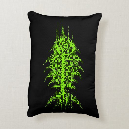 Glitch Pixel Code Fish アクセントクッション (裏面(縦))