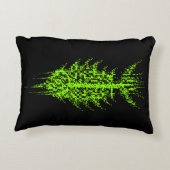 Glitch Pixel Code Fish アクセントクッション (裏面)