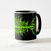 Glitch Pixel Code Fish  マグカップ (正面右)