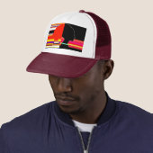 Glitch Split Profile – Pop Art Trucker Cap キャップ (インサイチュ)