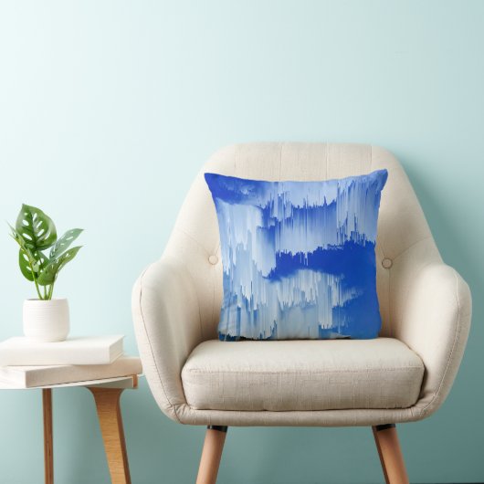 Glitch Sunset Landscape Decor クッション (椅子)