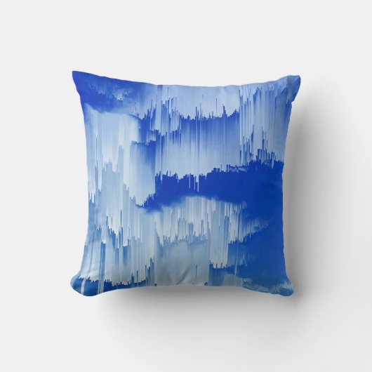 Glitch Sunset Landscape Decor クッション (正面)