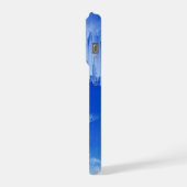 Glitch Sunset Landscape Decor iPhoneケース (左側面)