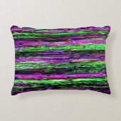 Glitch tech abstract pattern アクセントクッション (正面)
