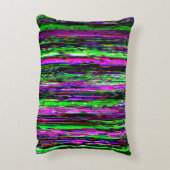 Glitch tech abstract pattern アクセントクッション (裏面(縦))