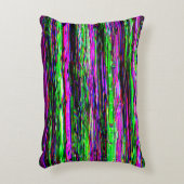Glitch tech abstract pattern アクセントクッション (正面(垂直))